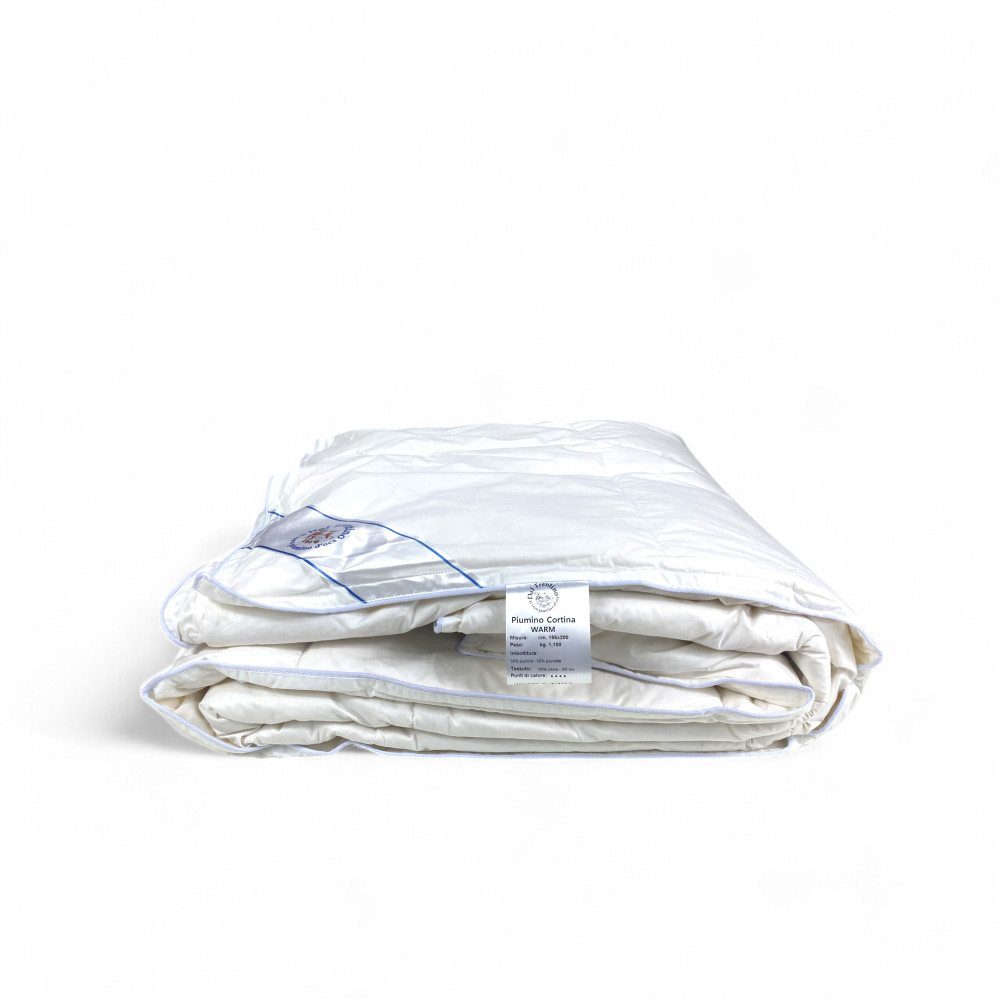 Trentino Goose Down 4 Seasons, 2 Separable Duvets, Soft, Versatile, 50% Down and 50% Goose Down, OEKO-TEX Certified