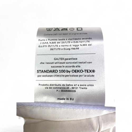 Duvet d’oie du Trentin 4 saisons, 2 couettes séparables, doux, polyvalent, 50% duvet et 50% duvet d’oie, certifié OEKO-TEX