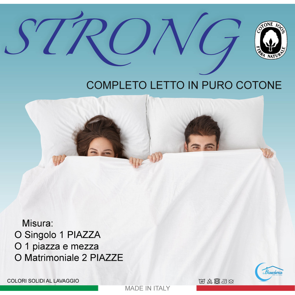 Strong Lead Grey 100% Cotton Sheet Set, Washable Solid Color Bed Set, Soft, Comfortable, Made in Italy