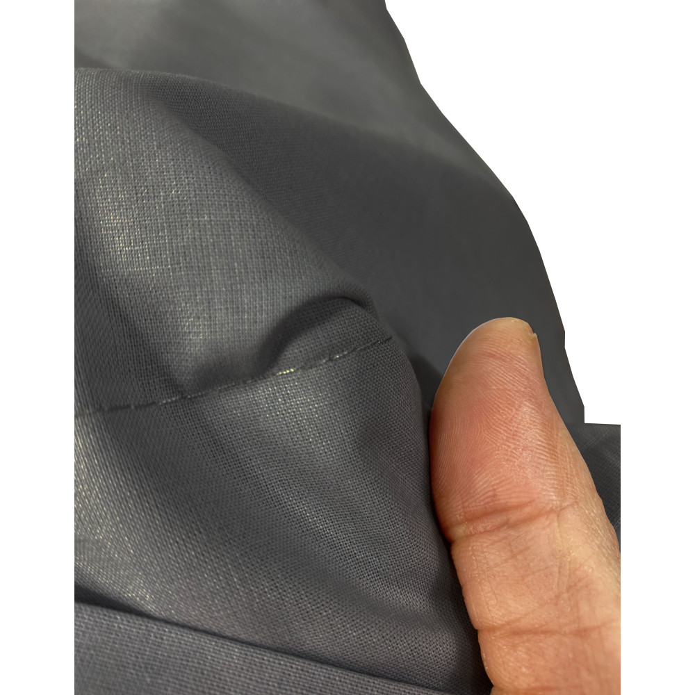 Lenzuolo con Angoli Strong Tinta Unita Grigio Piombo, 100% Cotone, Lavabile, Made in Italy