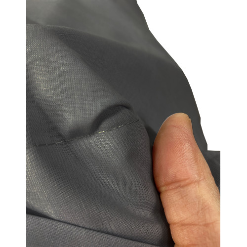 Coppia Federe Guanciale Strong Tinta Unita Grigio Piombo, 100% Cotone, Lavabile, Made in Italy, 52x82 cm