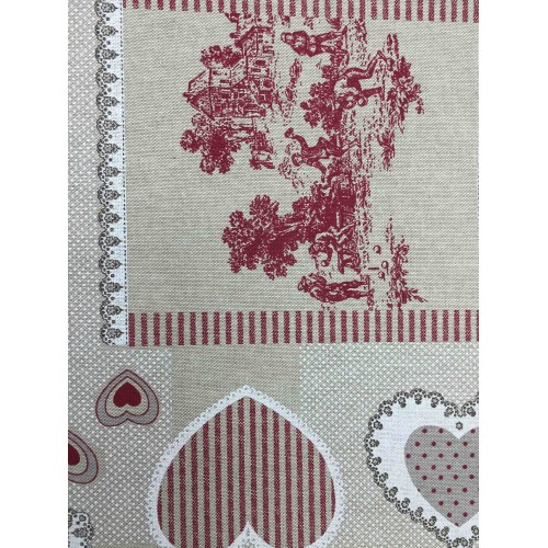 TOWEL FURNISHING COVER GRAN SCARF BEDSPREAD SOFA COVER FABRIC PIGALLE RED