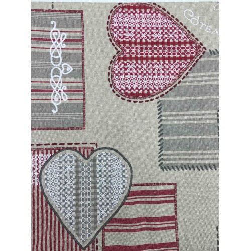 TELO ARREDO COPRITUTTO GRAN FOULARD COPRILETTO COPRIDIVANO  TESSUTO BRASSERIE ROSSO