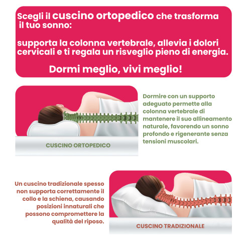 ORTHOPEDIC ANTI-CERVICAL PILLOW IN POLYESTER