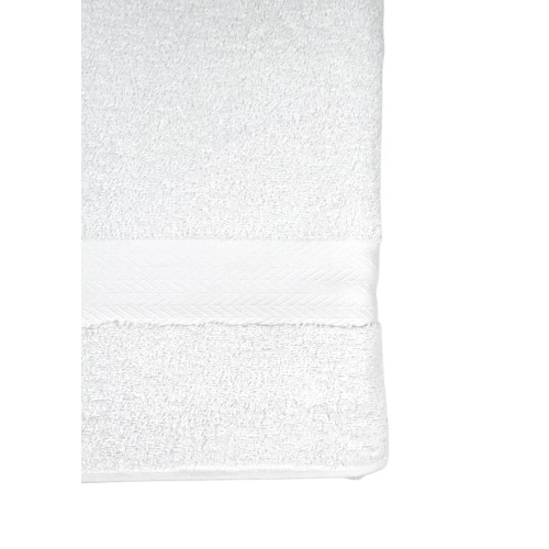 Serviette de bain blanche 100x150 cm – 100 % coton éponge doux et absorbant – Fabriqué en Italie – Idéal pour les hôtels et les