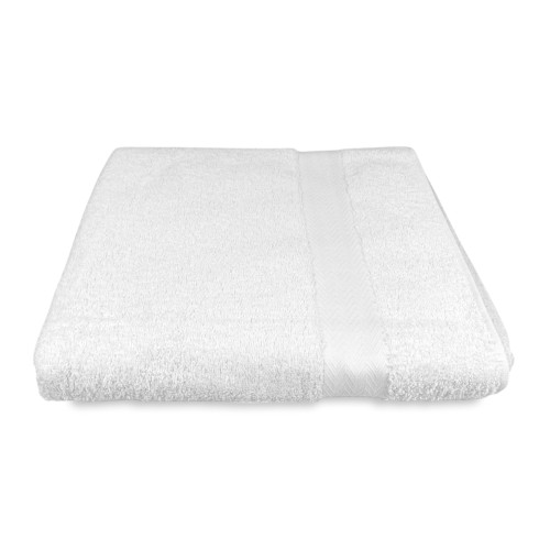 Toalla de baño blanca 100x150 cm – 100% rizo de algodón suave y absorbente – Made in Italy – Ideal para hoteles y B&B