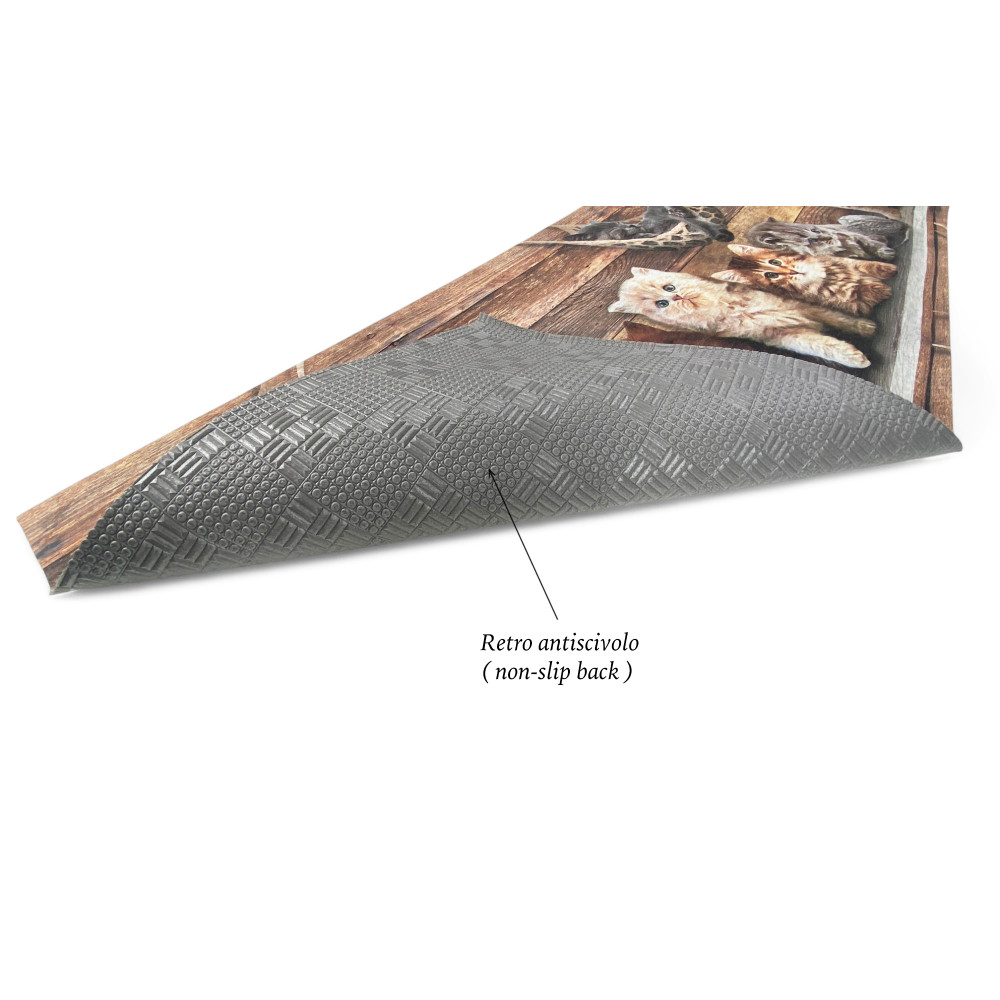 Alfombra Runner para Gatos – Antideslizante, Lavable, Suave Runner, Varios Tamaños – Made in Italy