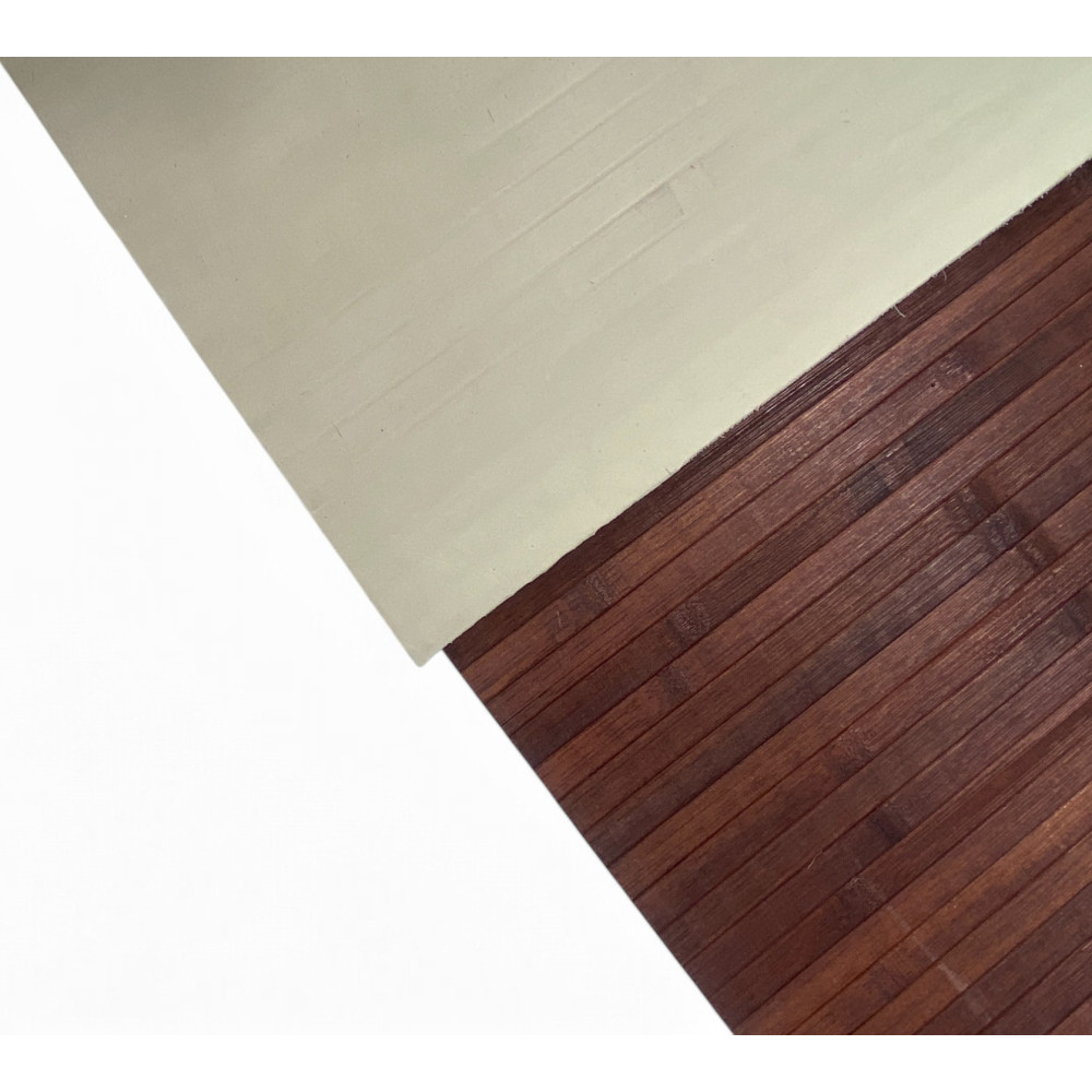 KÜCHENTEPPICH AUS HOLZ Bambus WOODY uni braun