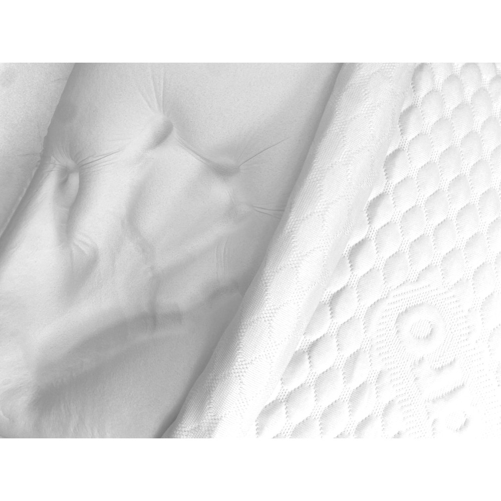 BUBBLES Cuscino Memory Foam Saponetta - Ortopedico, Antiacaro, Anallergico, Sfoderabile con Fodera Massaggiante, 75x45 cm