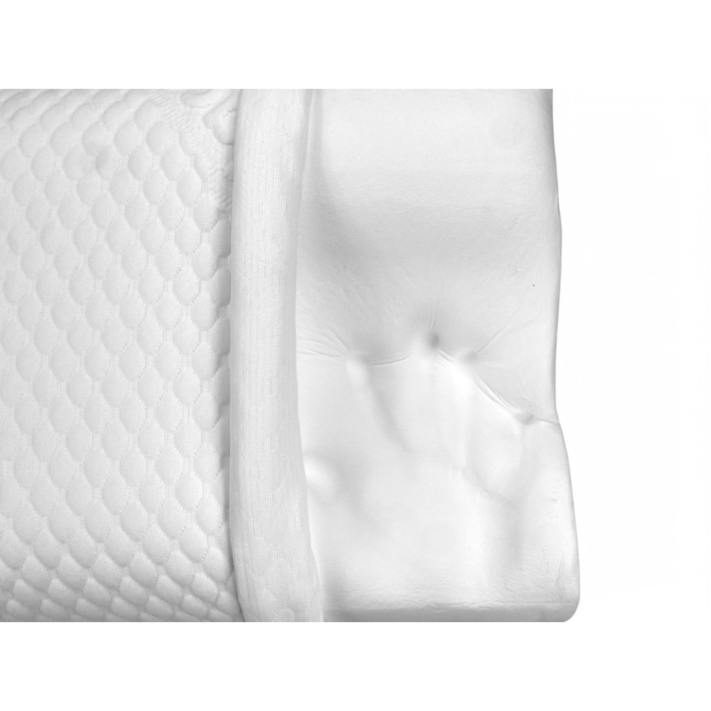 BUBBLES Cuscino Cervicale Memory Foam - Ortopedico, Antiacaro, Anallergico, Sfoderabile con Fodera Massaggiante, 75x45 cm