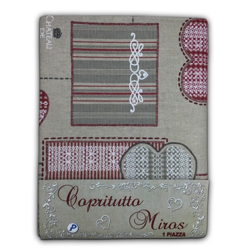 TISSU MEUBLES COPRITUTTO GRANDE ÉCHARPE COUVRE-LIT Couverture de canapé TISSU BRASSERIE ROUGE