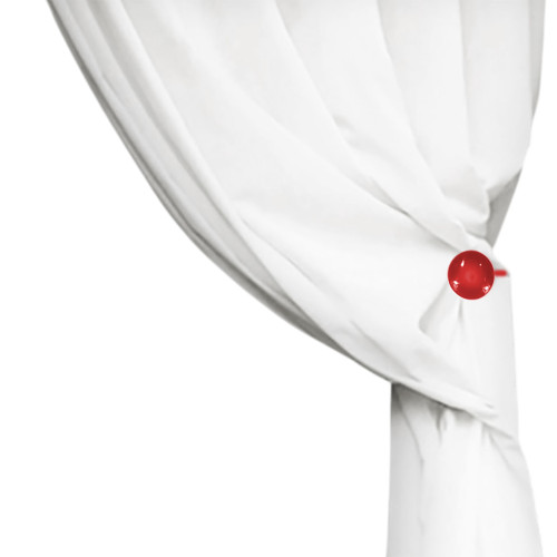 Roter magnetischer Gardinenstopper "Modern" - 1 Stück, elegantes Design, super leistungsstark