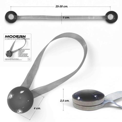 Fermatenda Magnetico Marrone "Modern" - 1 Pezzo, Design Elegante, Super Potente