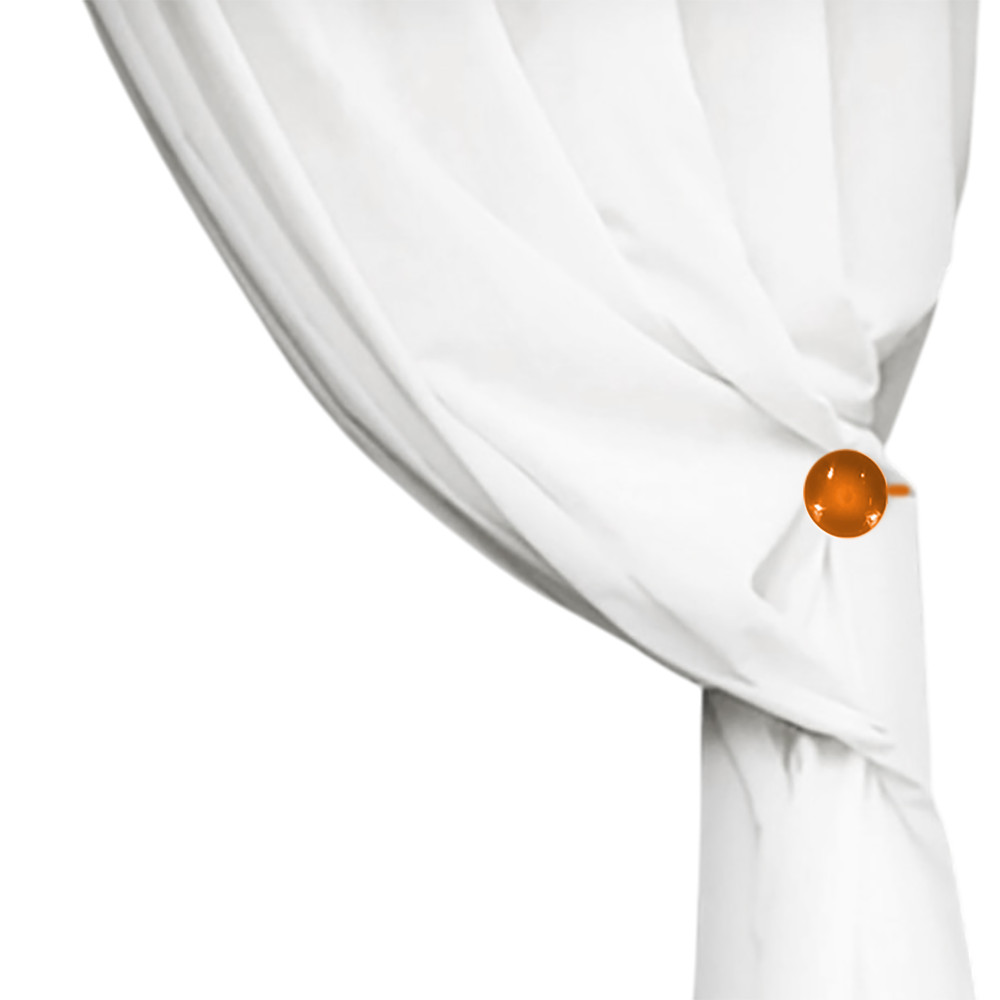 Magnetic Curtain Stopper Orange "Modern" - 1 piece, elegant design, super powerful