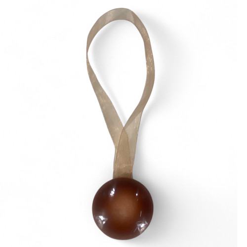 Butée de rideau magnétique marron « Moderne » - 1 pièce, design élégant, super puissant