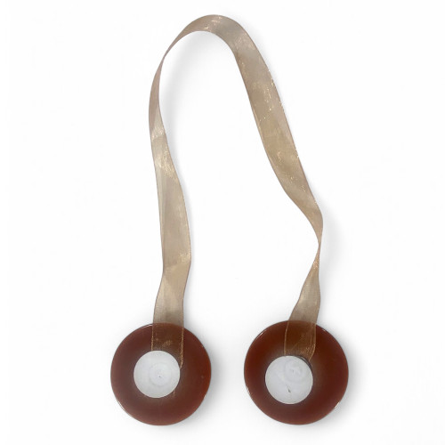 Brown Magnetic Curtain Stopper "Modern" - 1 piece, elegant design, super powerful