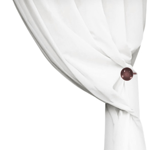 Tope de cortina magnético marrón "Modern" - 1 pieza, diseño elegante, súper potente