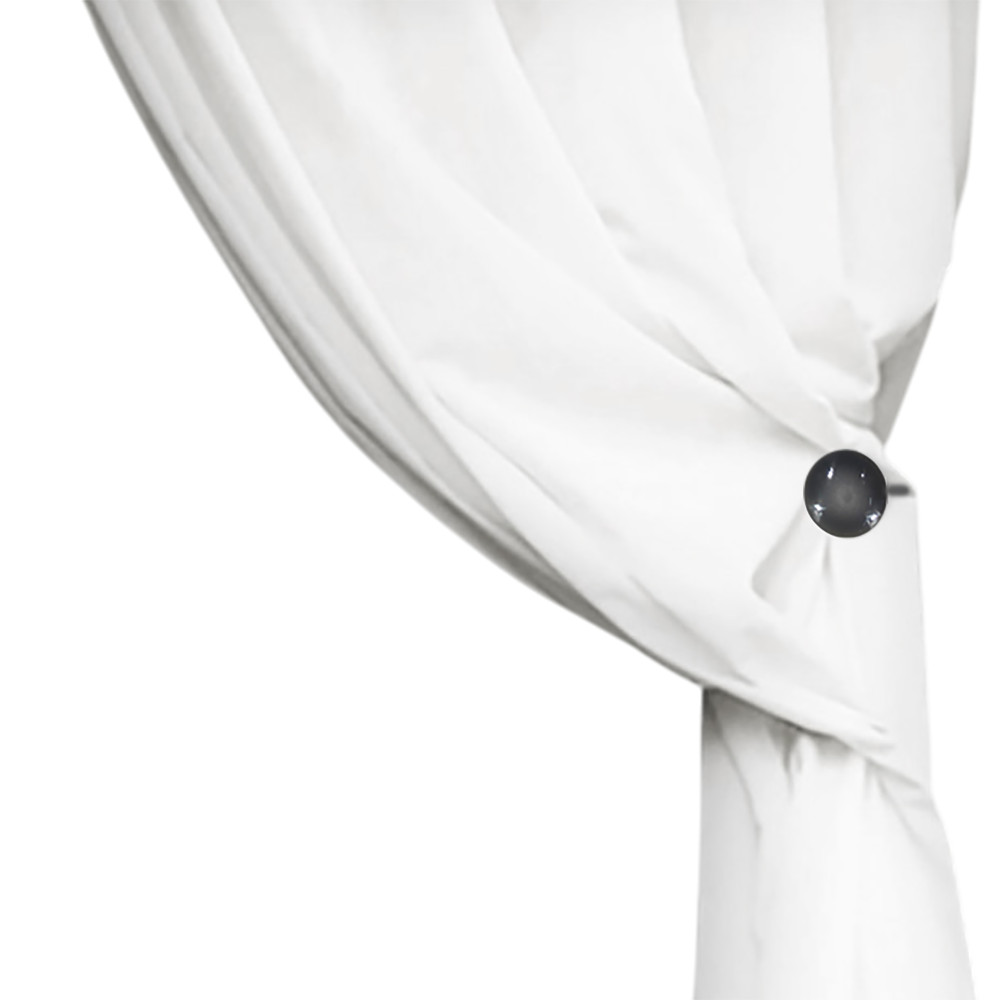 Magnetic curtain stopper grey "Modern" - 1 piece, elegant design, super powerful