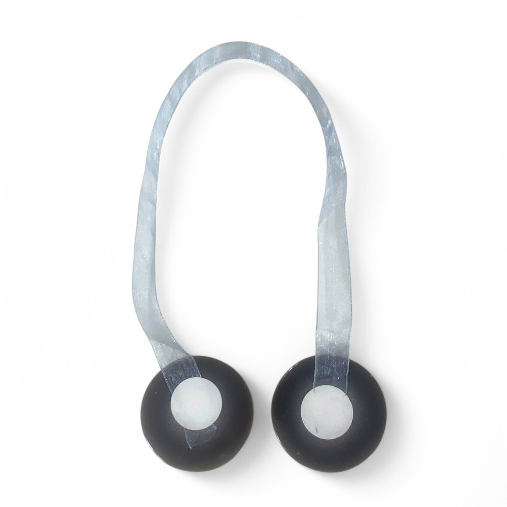 Butée de rideau magnétique gris « Modern » - 1 pièce, design élégant, super puissant