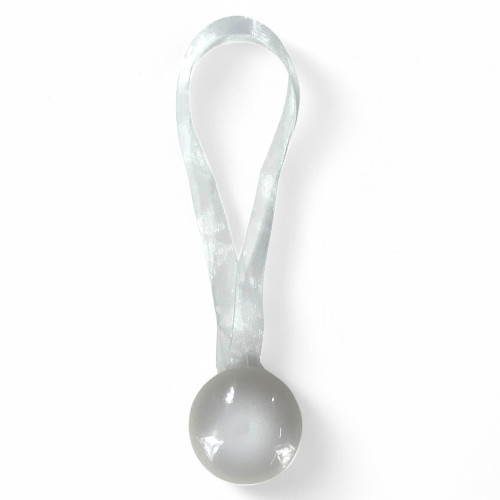 Tope de cortina magnético blanco "Modern" - 1 pieza, diseño elegante, súper potente