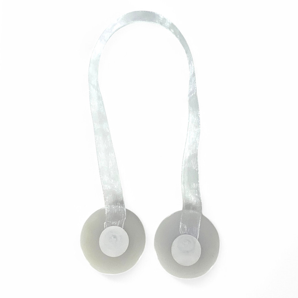 Butée de rideau magnétique blanche « Moderne » - 1 pièce, design élégant, super puissant