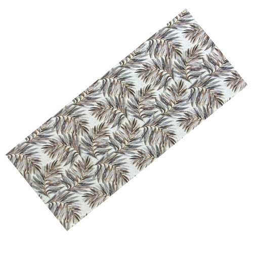 Alfombra de cocina antideslizante Runner - Alfombra de cocina Runner lavable, Patrón de hojas, Diseño moderno - Made in Italy