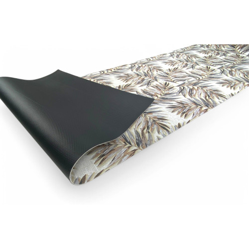 Alfombra de cocina antideslizante Runner - Alfombra de cocina Runner lavable, Patrón de hojas, Diseño moderno - Made in Italy