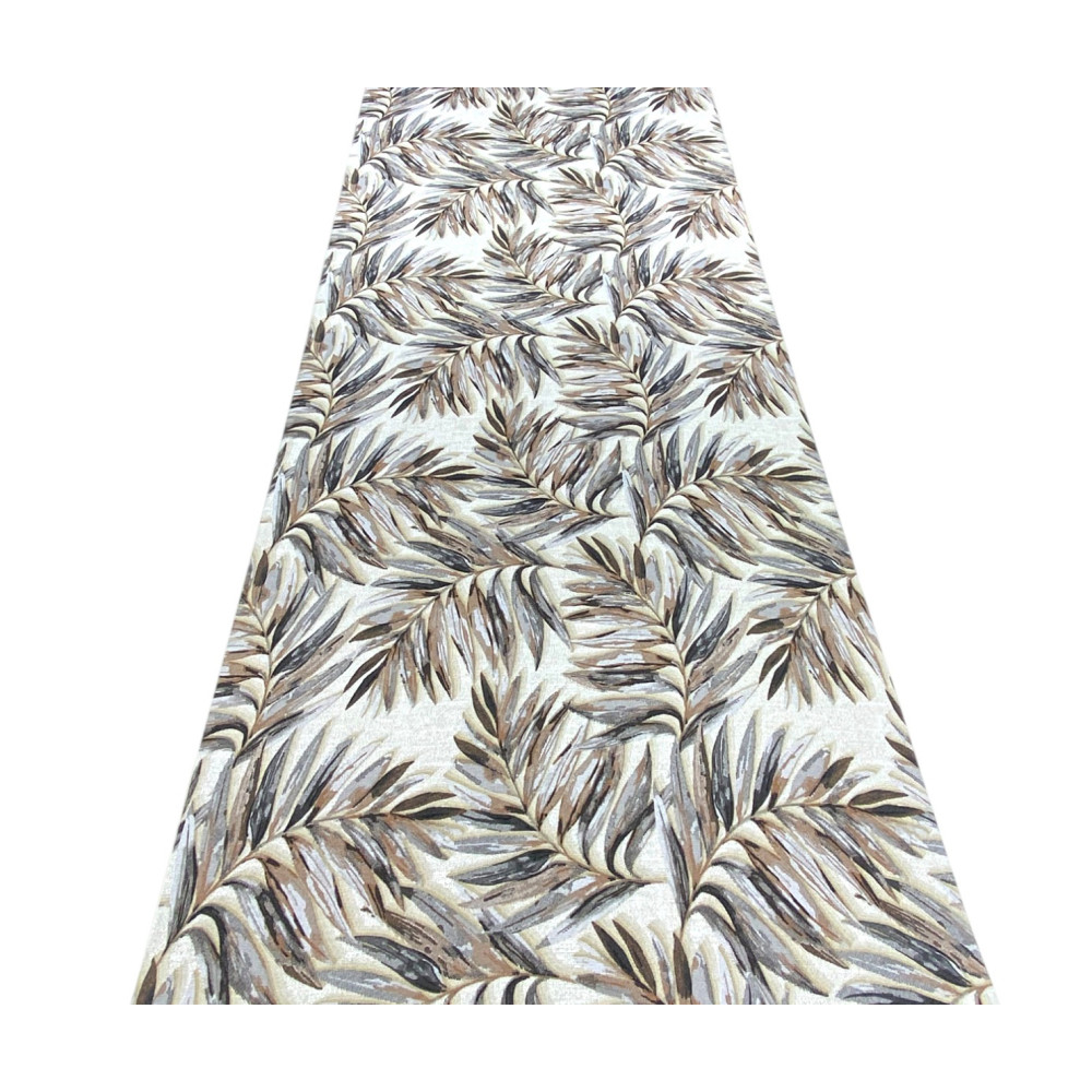 Alfombra de cocina antideslizante Runner - Alfombra de cocina Runner lavable, Patrón de hojas, Diseño moderno - Made in Italy