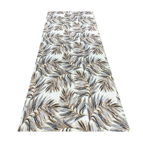 Tapis de cuisine antidérapant - Chemin de table lavable, motif de feuilles, design moderne - Fabriqué en Italie