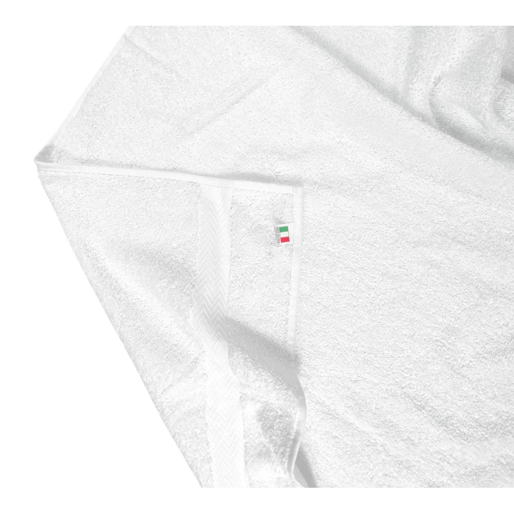 Set 6 Asciugamani in Spugna di Cotone 100% Bianco 60x110 cm | Morbidi, Assorbenti – Ideali per Casa, Hotel e B&B – Made in Italy