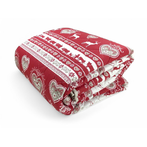 GARDENA TYROLEAN Stepp-Tagesdecke Rot