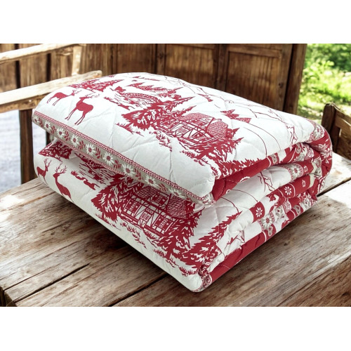 GARDENA TYROLEAN Stepp-Tagesdecke Rot