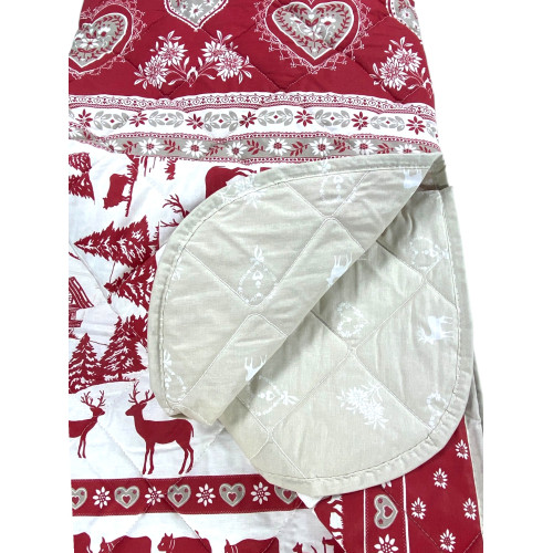 GARDENA TYROLEAN Stepp-Tagesdecke Rot