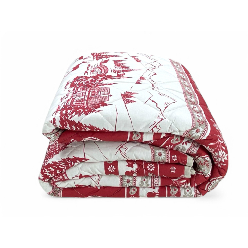 GARDENA TYROLEAN quilted bedspread Red