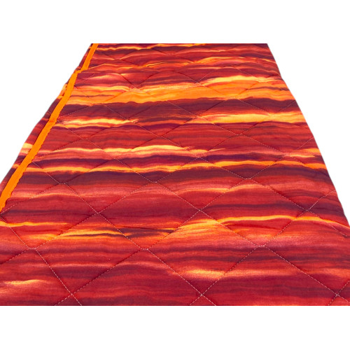 Burgunderrot gebürstete Kot Light Steppdecke - Frühling Sommer Steppdecke - 100% Baumwolle - hypoallergen - Made in Italy