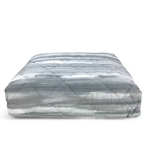 Grey Brushed Kot Light Quilt - Spring Summer Quilt - 100% Cotton - Hypoallergenic - Made in Italy