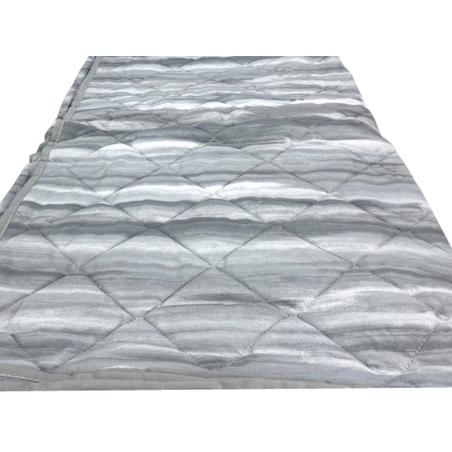 Trapuntino Leggero Kot Pennellato Grigio - Quilt Primaverile Estivo - Cotone 100% - Anallergico - Made in Italy