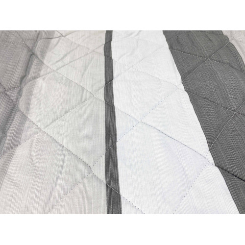 Trapuntino Leggero Kot Riga Grigio - Quilt Primaverile Estivo - Cotone 100% - Anallergico - Made in Italy