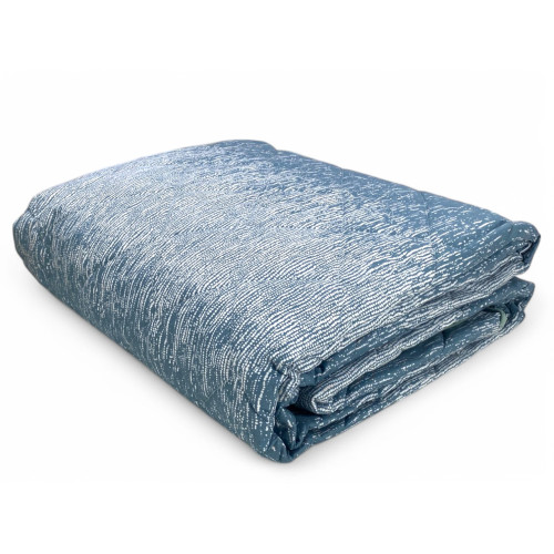 Kot Teal Bubbles Light Quilt - Couette Printemps Eté - 100 % Coton - Hypoallergénique - Fabriqué en Italie