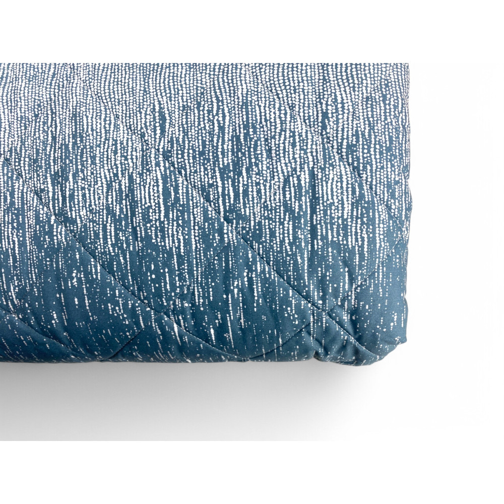 Kot Teal Bubbles Light Quilt - Couette Printemps Eté - 100 % Coton - Hypoallergénique - Fabriqué en Italie