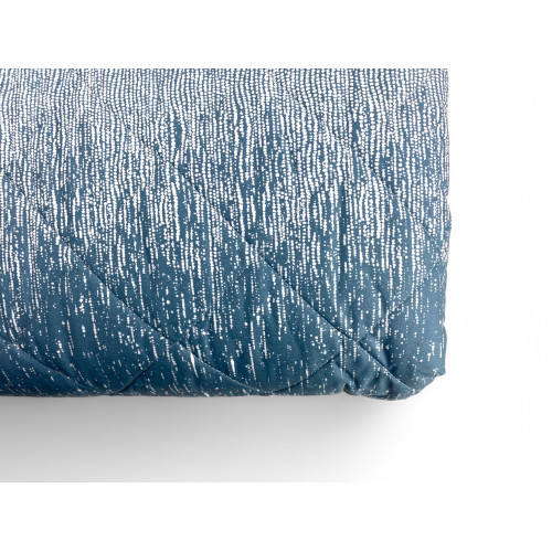 Kot Teal Bubbles Light Quilt - Spring Summer Quilt - 100% Cotton - Hypoallergenic - Made in Italy