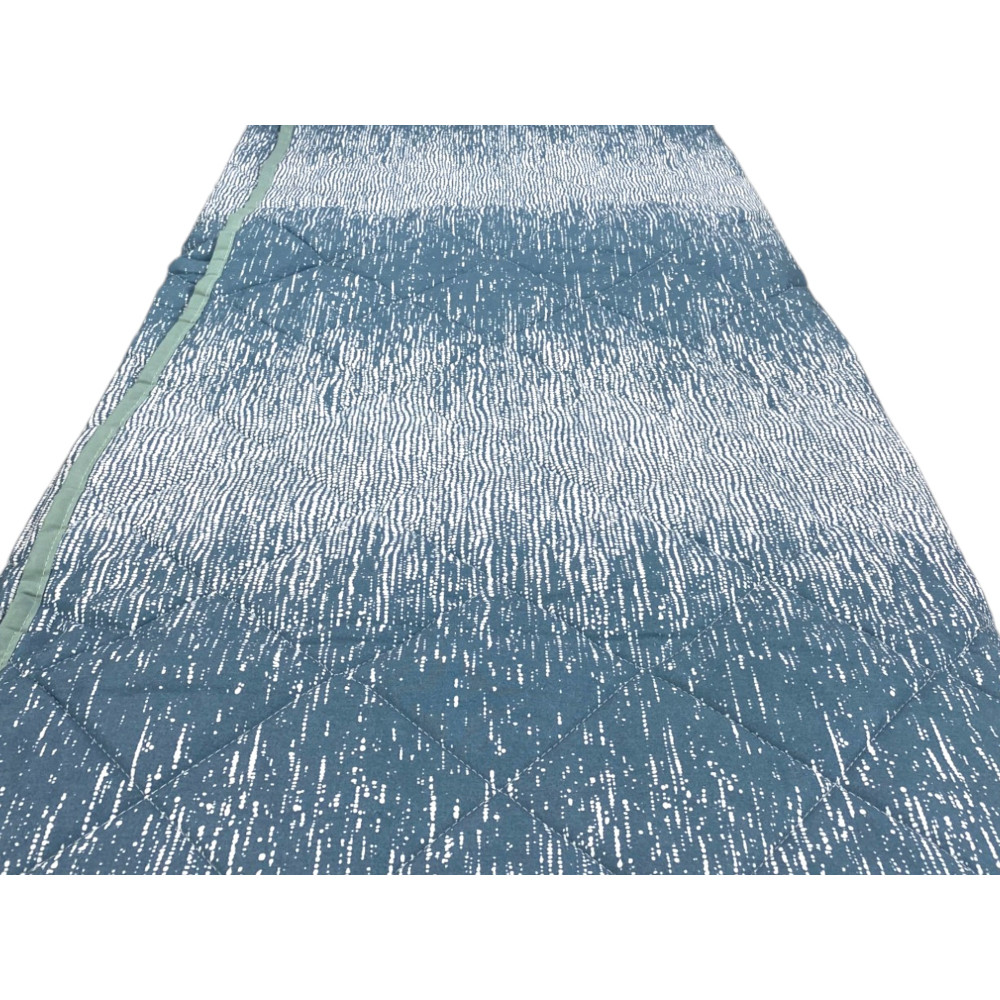 Kot Teal Bubbles Light Quilt - Couette Printemps Eté - 100 % Coton - Hypoallergénique - Fabriqué en Italie