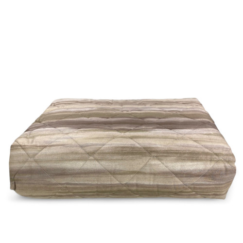 Kot Beige Brushed Light Quilt - Frühling Sommer Quilt - 100% Baumwolle - Hypoallergen - Made in Italy