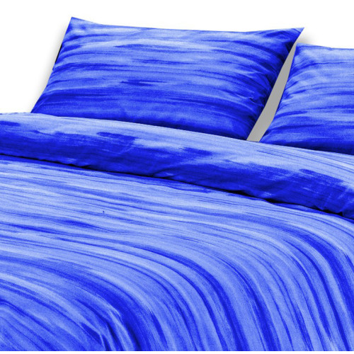 Trapuntino Leggero Kot Pennellato Blu - Quilt Primaverile Estivo - Cotone 100% - Anallergico - Made in Italy