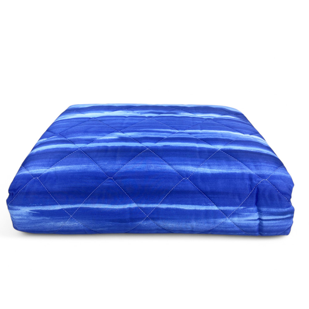 Edredón Kot Ligero Cepillado Azul - Edredón Primavera Verano - 100% Algodón - Hipoalergénico - Made in Italy