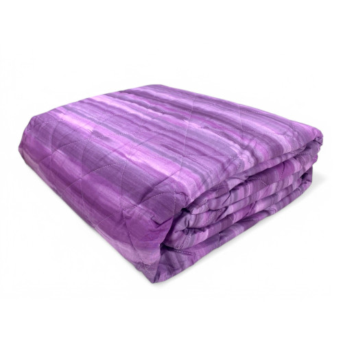 Kot Lightweight Quilt Brushed Lilac - Printemps Eté Quilt - 100 % Coton - Hypoallergénique - Fabriqué en Italie