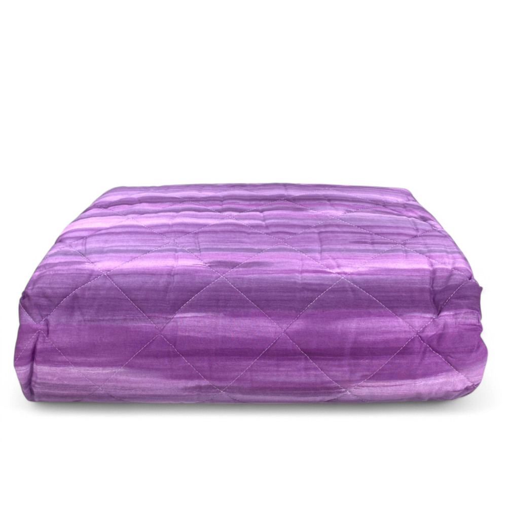 Kot Lightweight Quilt Brushed Lilac - Printemps Eté Quilt - 100 % Coton - Hypoallergénique - Fabriqué en Italie