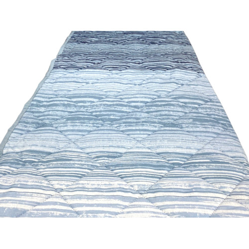 Edredón Claro de Rayas Kot Azul - Edredón Primavera Verano - 100% Algodón - Hipoalergénico - Made in Italy