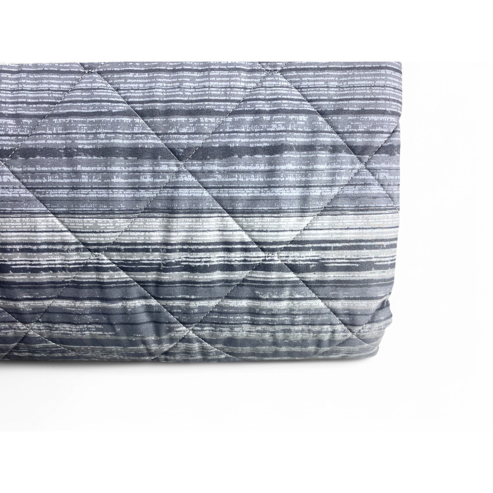 Trapuntino Leggero Kot Stripe Grigio - Quilt Primaverile Estivo - Cotone 100% - Anallergico - Made in Italy