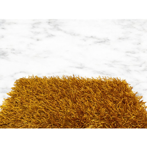 Tappeto Shaggy Ocra Moderno - Pelo Lungo 6 cm - Antiscivolo, 12 Misure - Annodato a Mano, Robusto e Sofisticato